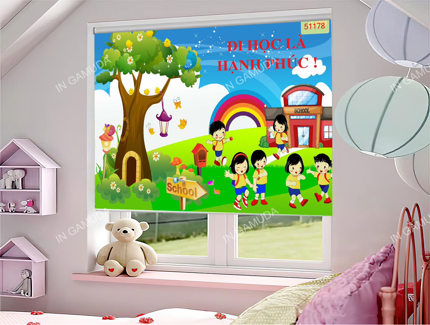 Rèm Cuốn Tranh Cho Lớp Học – In Ấn Và Sản Xuất Tại Xưởng Rèm Gamuda – Đơn Vị Sản Xuất Rèm Cuốn Số 1 Việt Nam Mở Cửa Đón Đại Lý Phân Phối
